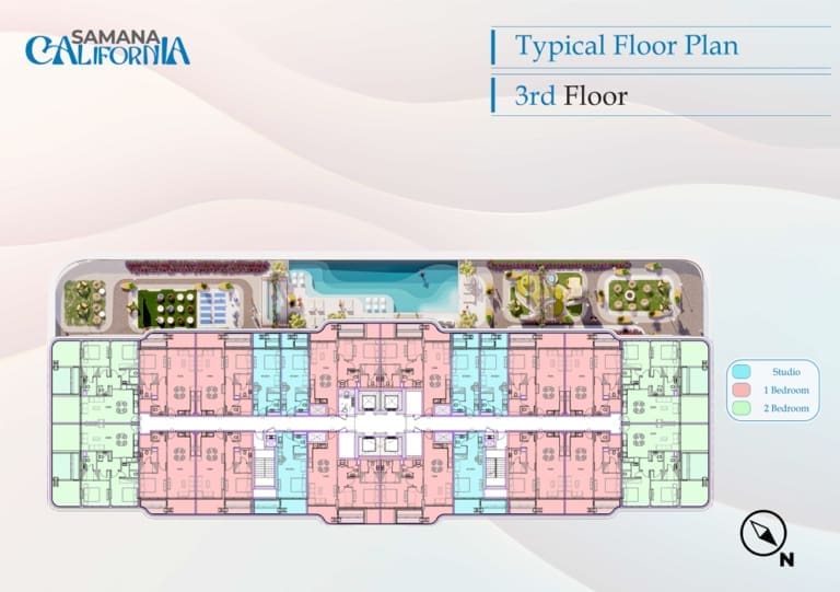 California by Samana 3rd Floor Plan