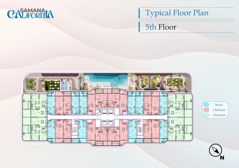 California by Samana 5th Floor Plan
