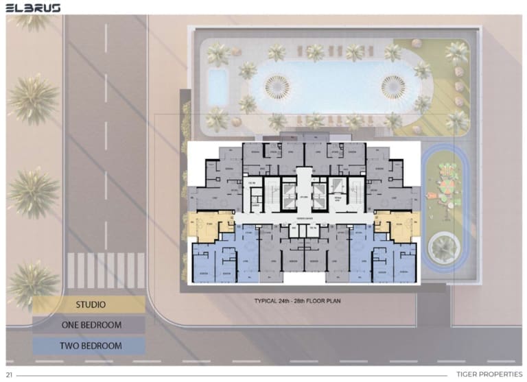 Elbrus Tower 24th and 28th Floor Plan