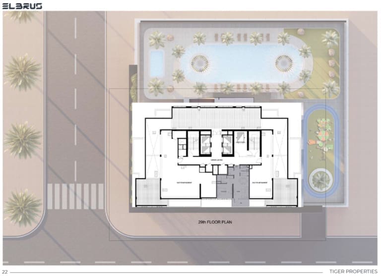 Elbrus Tower 29th Floor Plan