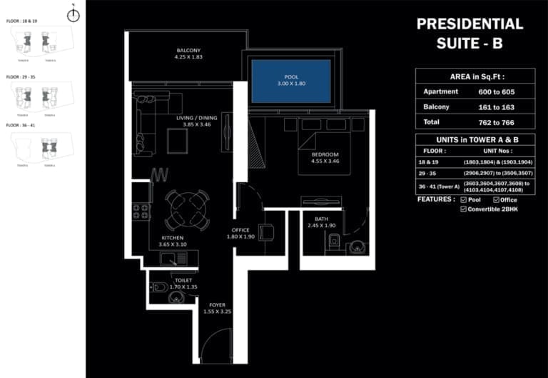 Elitz 3 Presidential Suite Type B Floor Plan