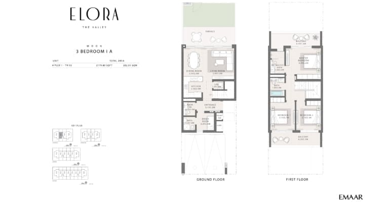 Elora 3 Bedroom Townhouse I A Floor Plan