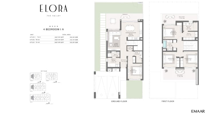 Elora 4 Bedroom Townhouse I A Floor Plan