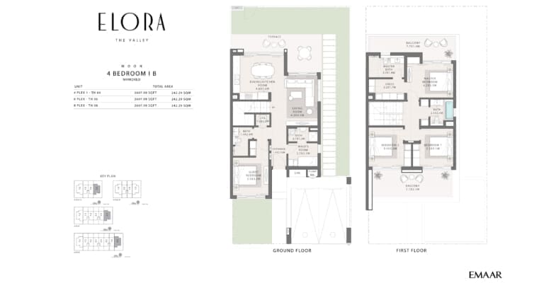Elora 4 Bedroom Townhouse I B Floor Plan