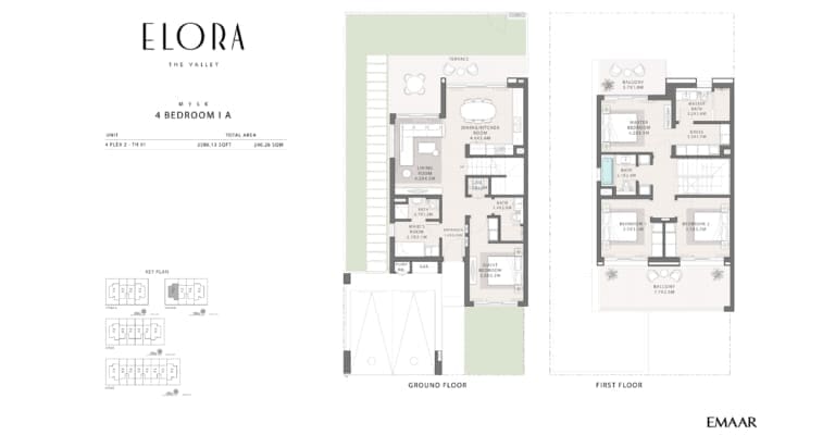 Elora Mysk 4 Bedroom Townhouse I A Floor Plan