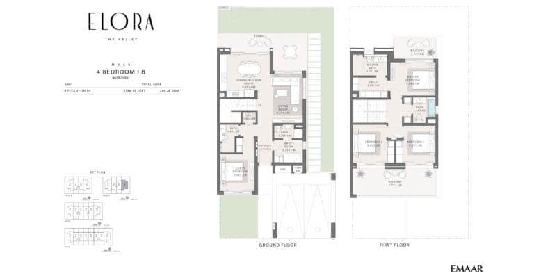 Elora Mysk 4 Bedroom Townhouse I B Floor Plan