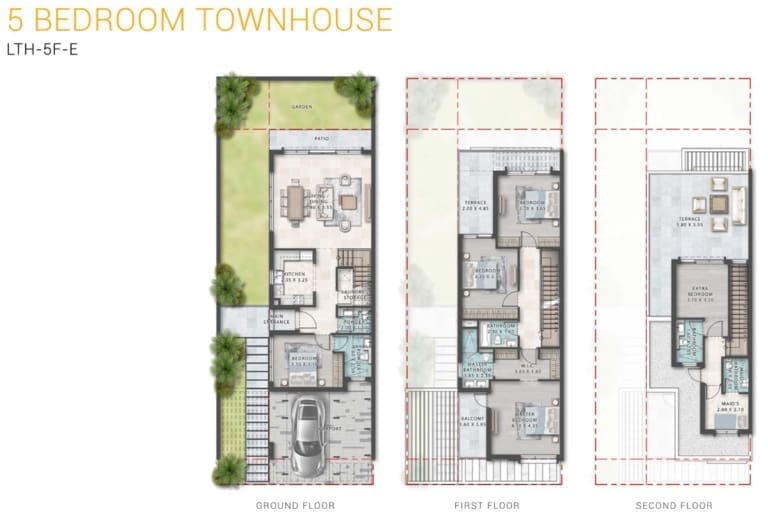 Marbella 5 Bedroom Townhouse Floor Plan