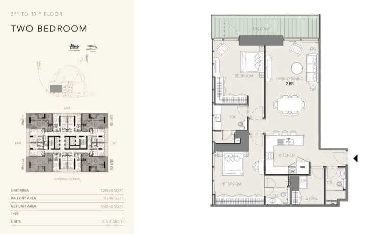 MBL Royal Residence 2 Bedroom Apartment Floor Plan