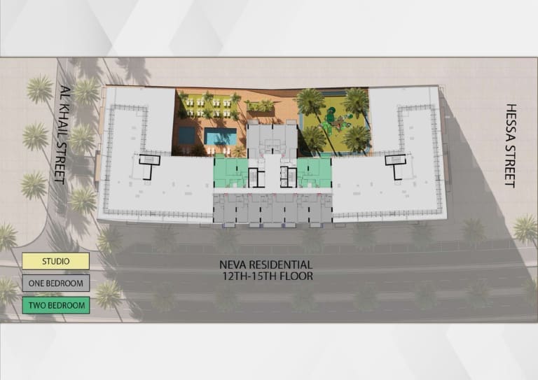 Neva Residences 12th to 15th Floor Plan