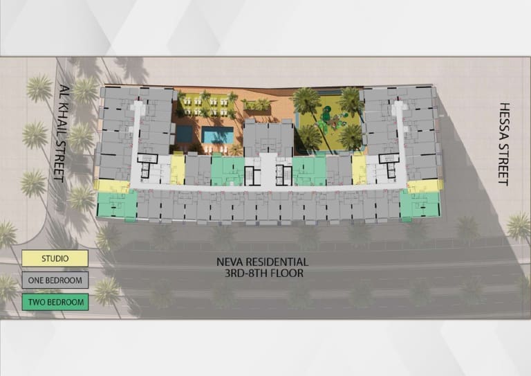 Neva Residences 3rd to 8th Floor Plan