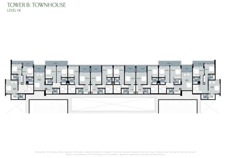 Park Town Tower B Townhouse Floor Plan