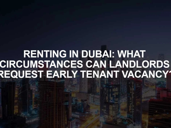 Renting in Dubai