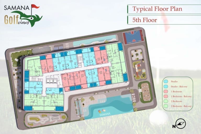 Samana Golf Views 5th Floor Plan