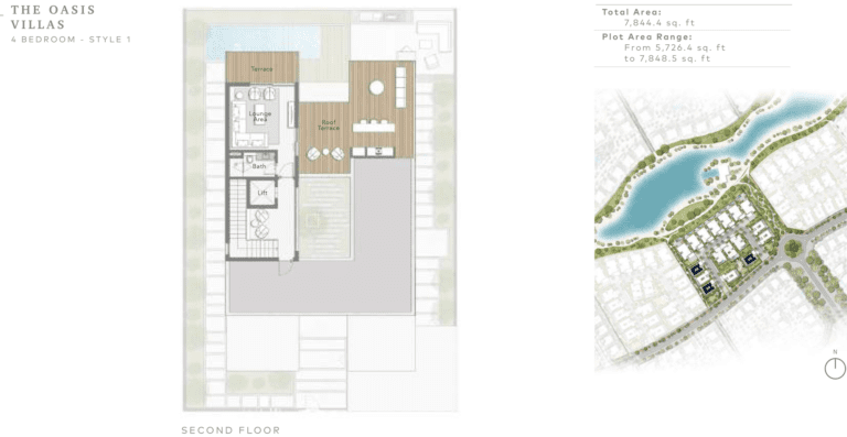 The Sanctuary 4 Bedroom The Oasis Villas Style 1 Second Floor Plan