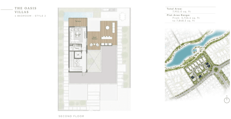 The Sanctuary 4 Bedroom The Oasis Villas Style 2 Second Floor Plan
