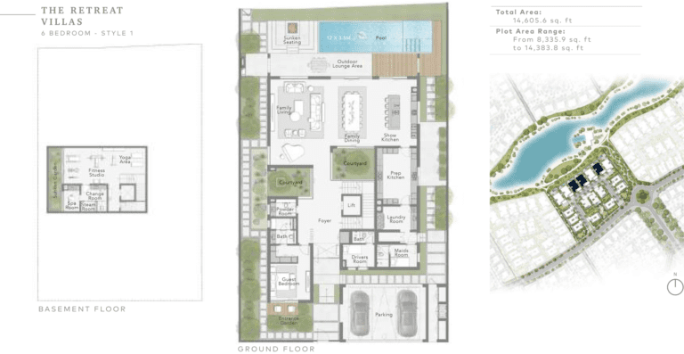 The Sanctuary 6 Bedroom The Retreat Villas Style 1 Ground Floor Plan