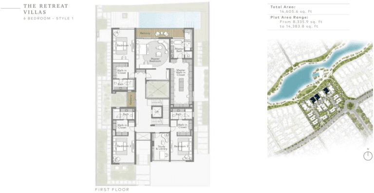 The Sanctuary 6 Bedroom The Retreat Villas Style 1 First Floor Plan