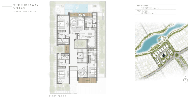 The Sanctuary 5 Bedroom The Hideway Villas Style 2 First Floor Plan
