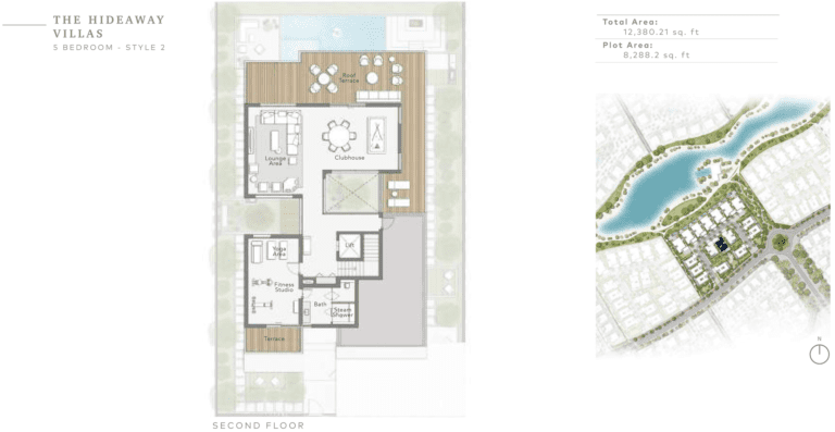 The Sanctuary 5 Bedroom The Hideway Villas Style 2 Second Floor Plan