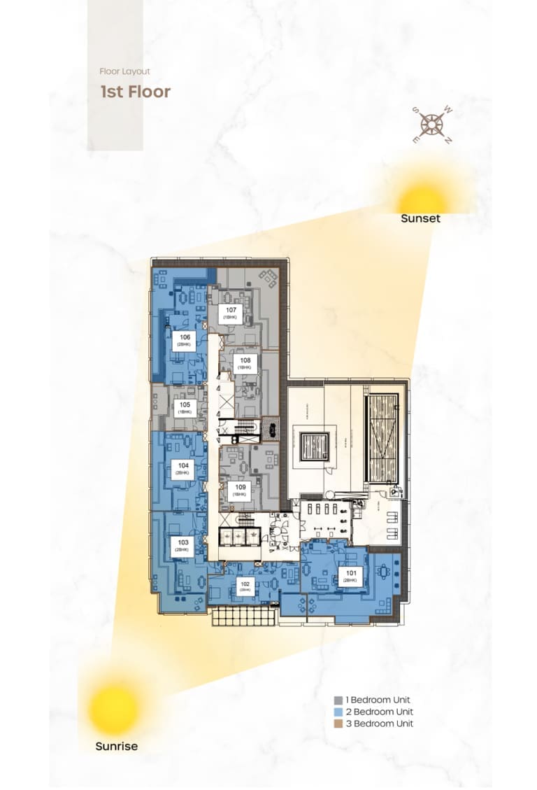 Avenue Residence 5 – 1st Floor Plan