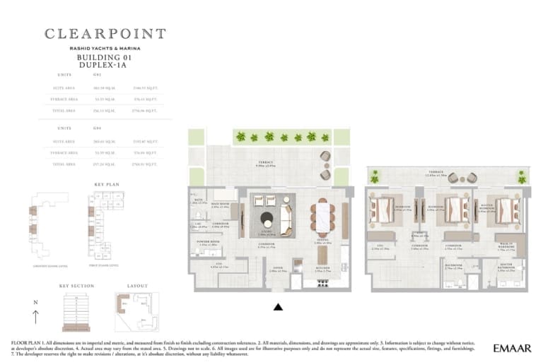Clearpoint Building 1 – Duplex Type 1A Floor Plan