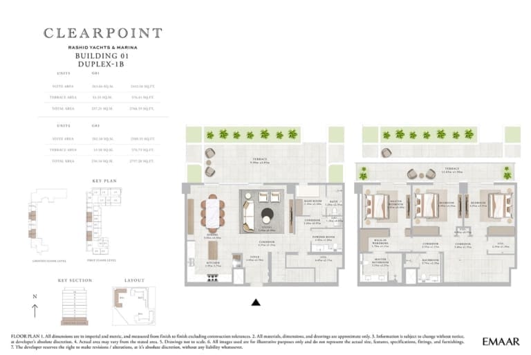 Clearpoint Building 1 – Duplex Type 1B Floor Plan