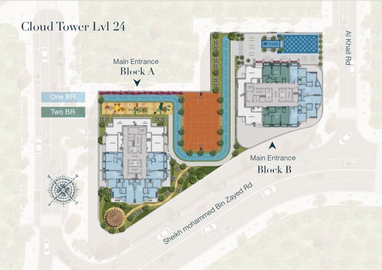 Cloud Twin Tower Level 24 Floor Plan