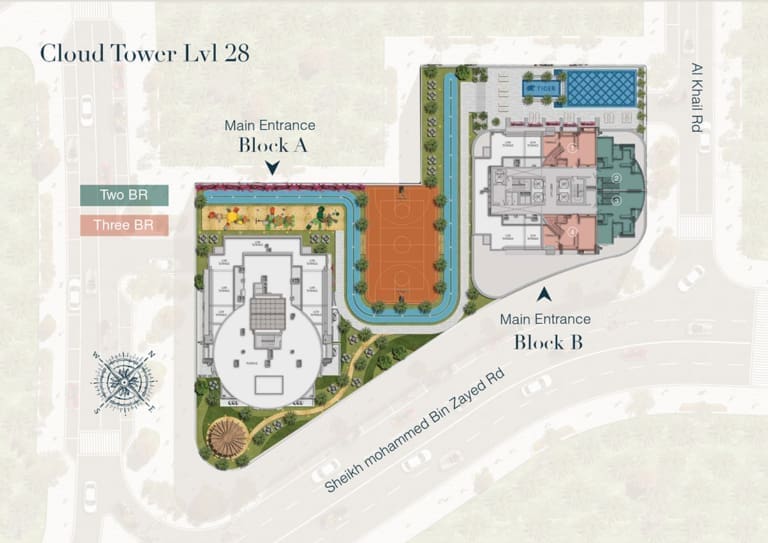 Cloud Twin Tower Level 28 Floor Plan