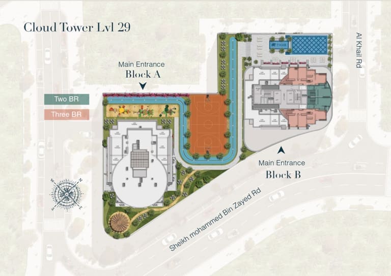 Cloud Twin Tower Level 29 Floor Plan