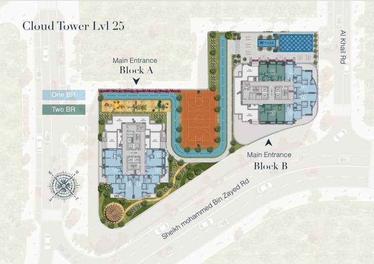 Cloud Twin Tower Level 25 Floor Plan