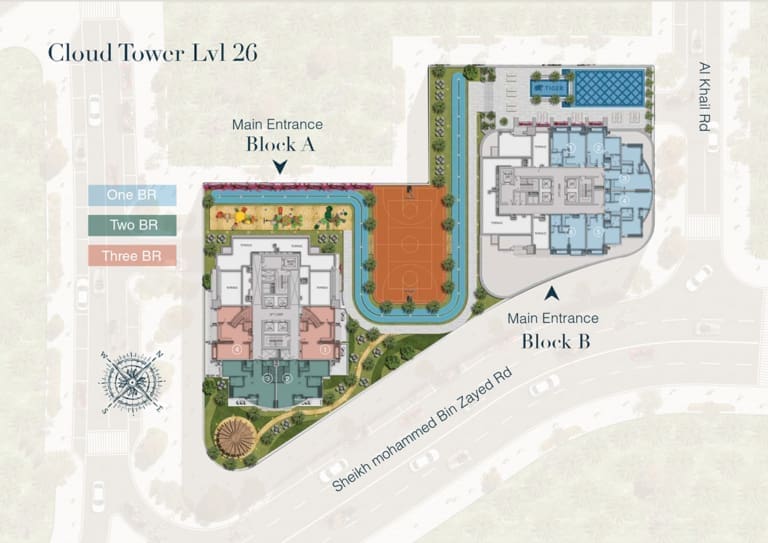 Cloud Twin Tower Level 26 Floor Plan