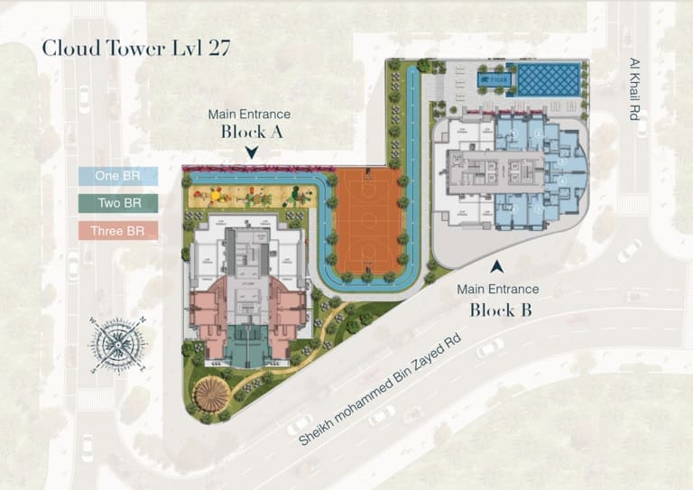 Cloud Twin Tower Level 27 Floor Plan