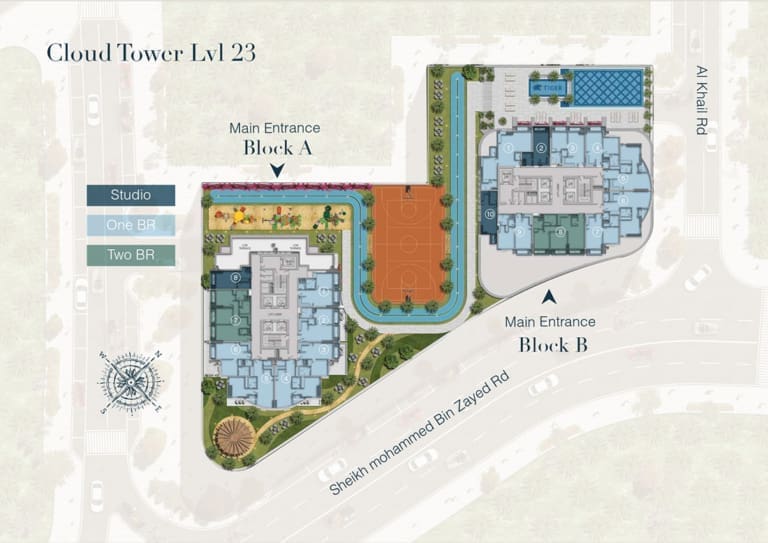 Cloud Twin Tower Level 23 Floor Plan