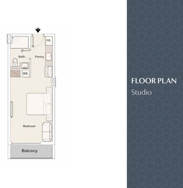 Elysee Heights Studio Apartment Floor Plan