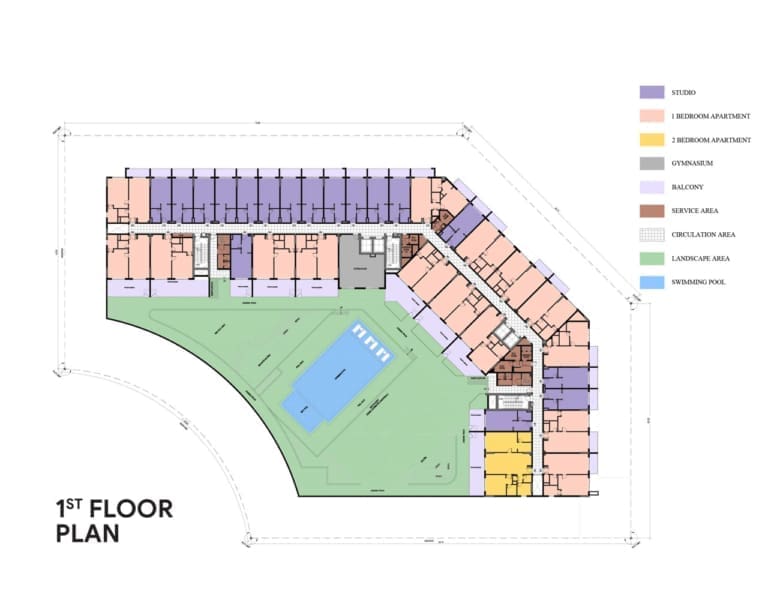 Joya Blanca Residences 1st Floor Plan