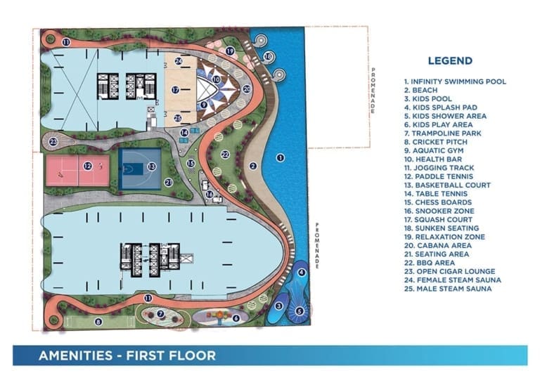 Oceanz by Danube 1st Floor Plan