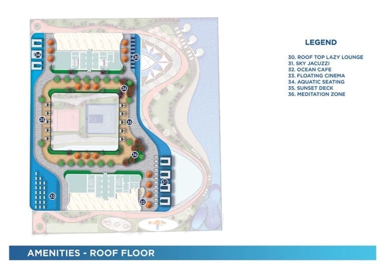 Oceanz by Danube Roof Floor Plan