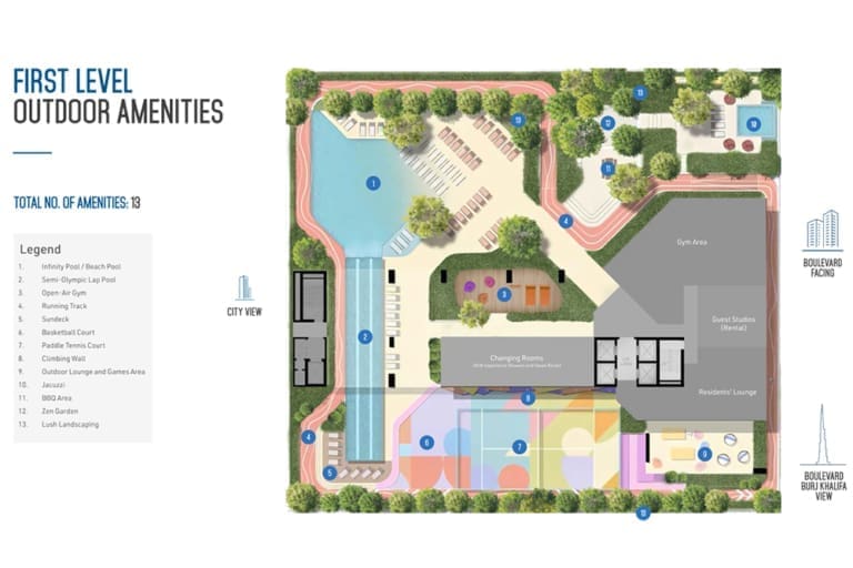 Rove Home First Level Outdoor Amenities Floor Plan