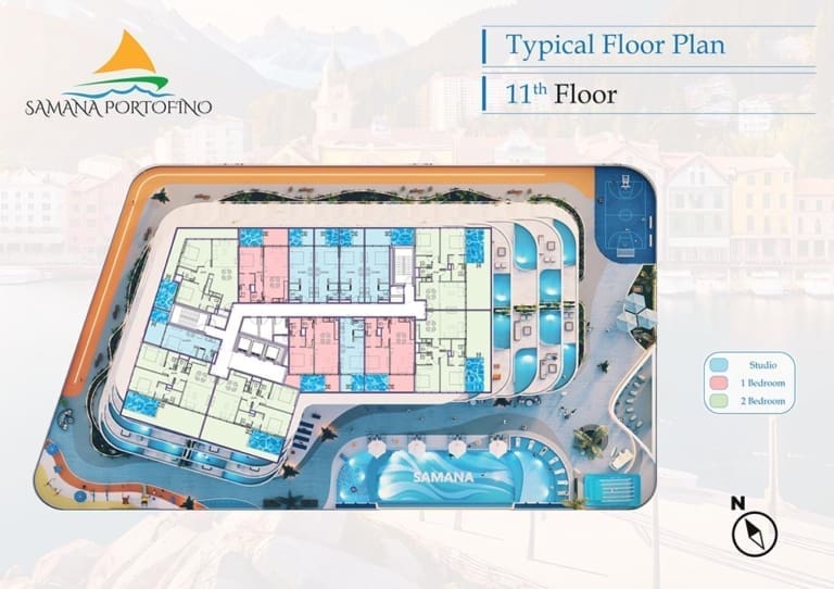 Samana Portofino 11th Floor Plan