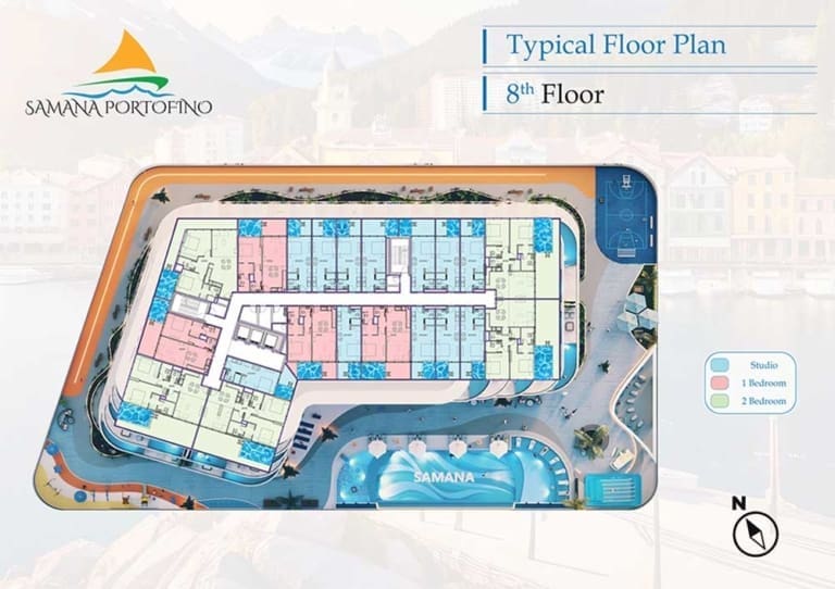 Samana Portofino 8th Floor Plan
