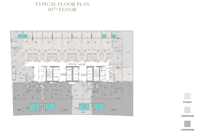 Trillionaire Residences 10th Floor Plan
