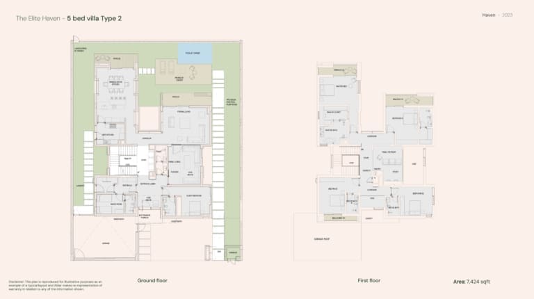 The Elite Haven 5 Bedroom Villa Type 2 Floor Plan