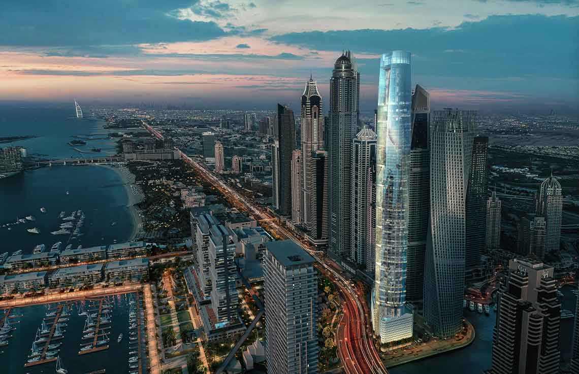 Ciel Tower at Dubai Marina