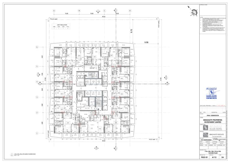 Binghatti Heights 11, 13, 15, 17 & 19 Floor Plan