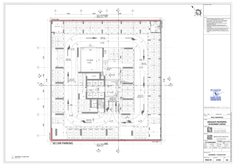 Binghatti Heights Basement Floor Plan