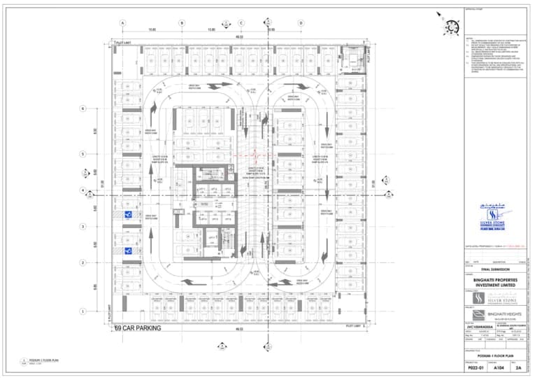 Binghatti Heights Podium 1 Floor Plan