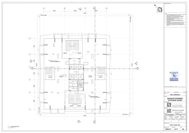 Binghatti Heights Roof Floor Plan