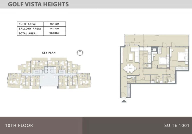 Golf Vista Heights 10th Floor Plan