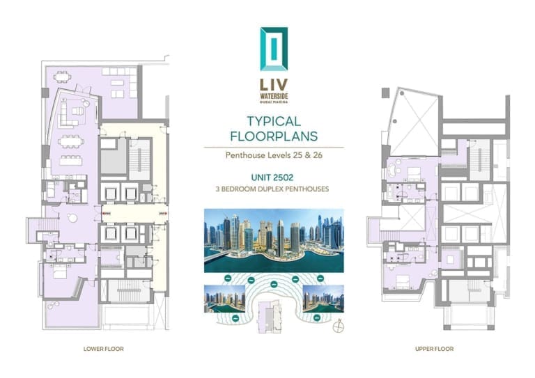 LIV Waterside 25th & 26th Floor Plan