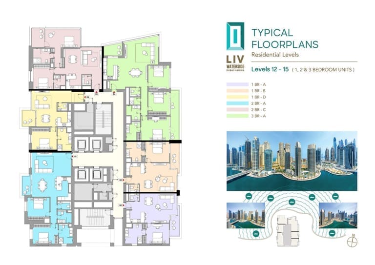 LIV Waterside 12th & 15th Floor Plan